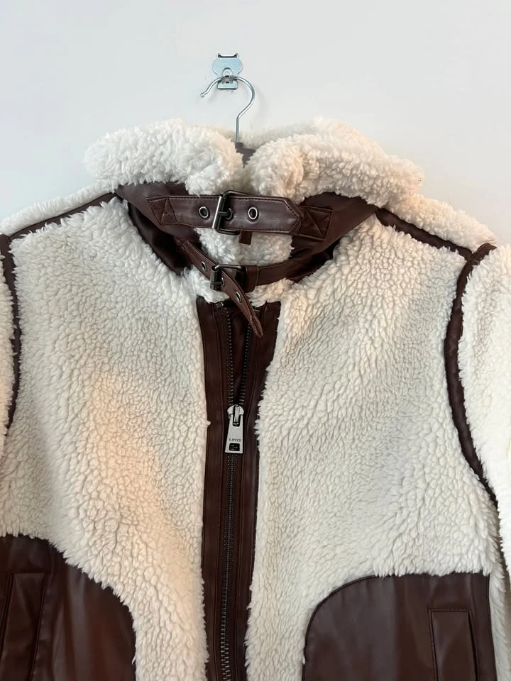 Levi's Womens Reversible Sherpa Faux Leather Jacket - photo 5