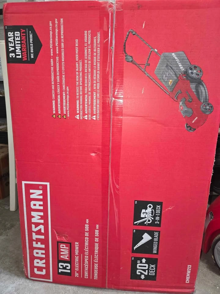 Craftsman 20" Electric Lawn Mower (13 AMP) - Needs Repair - photo 3