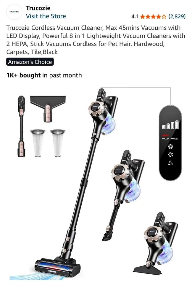 Trucozie Cordless Vacuum - New in Box! thumbnail