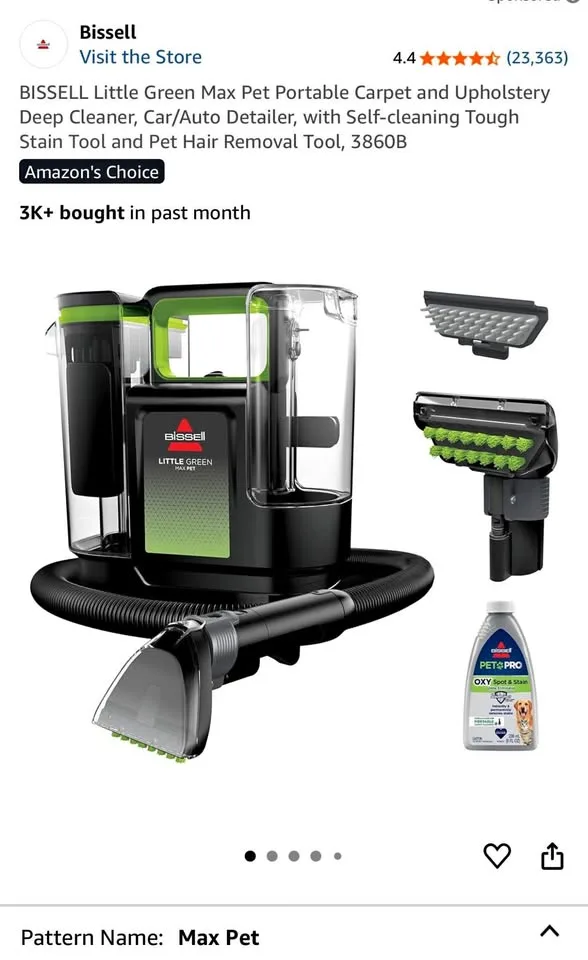 New Bissell Little Green Max Pet Carpet Cleaner thumbnail