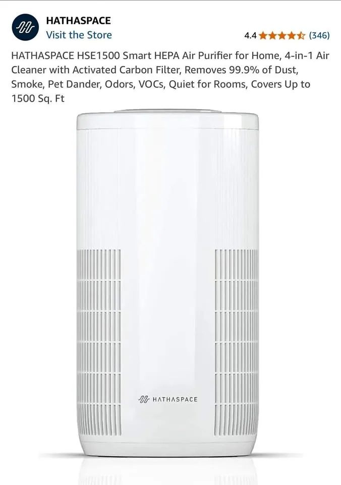 Brand New Hathaspace HSE1500 Smart HEPA Air Purifier thumbnail
