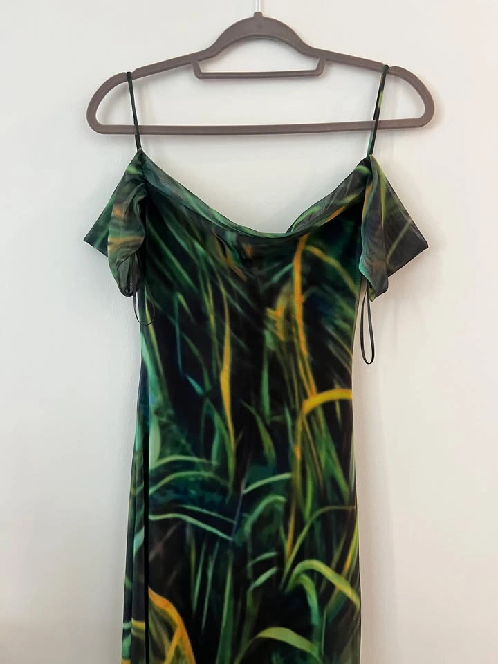 Zara Mesh Green Dress
