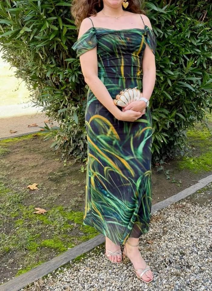 Zara Mesh Green Dress - photo 4