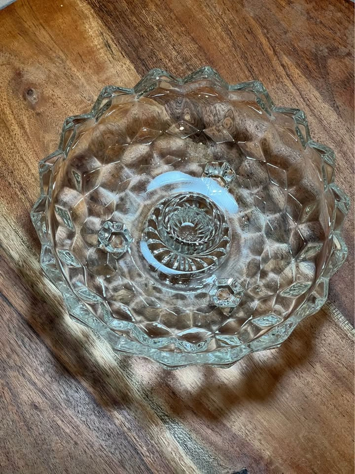 Colony Whitehall Clear Flower Candlestick - Vintage Glass Bowl - photo 4