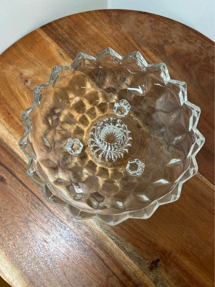 Colony Whitehall Clear Flower Candlestick - Vintage Glass Bowl - photo 5