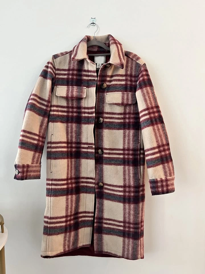 Plaid Oversized Shacket/Coat