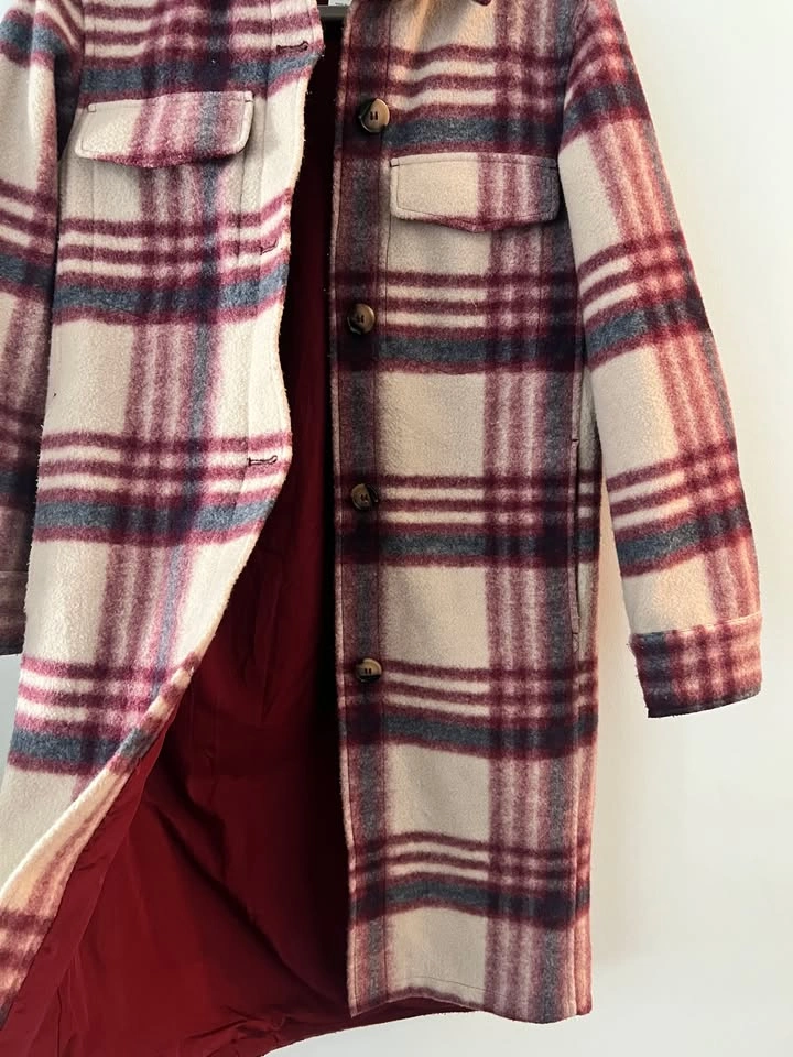 Plaid Oversized Shacket/Coat - photo 2