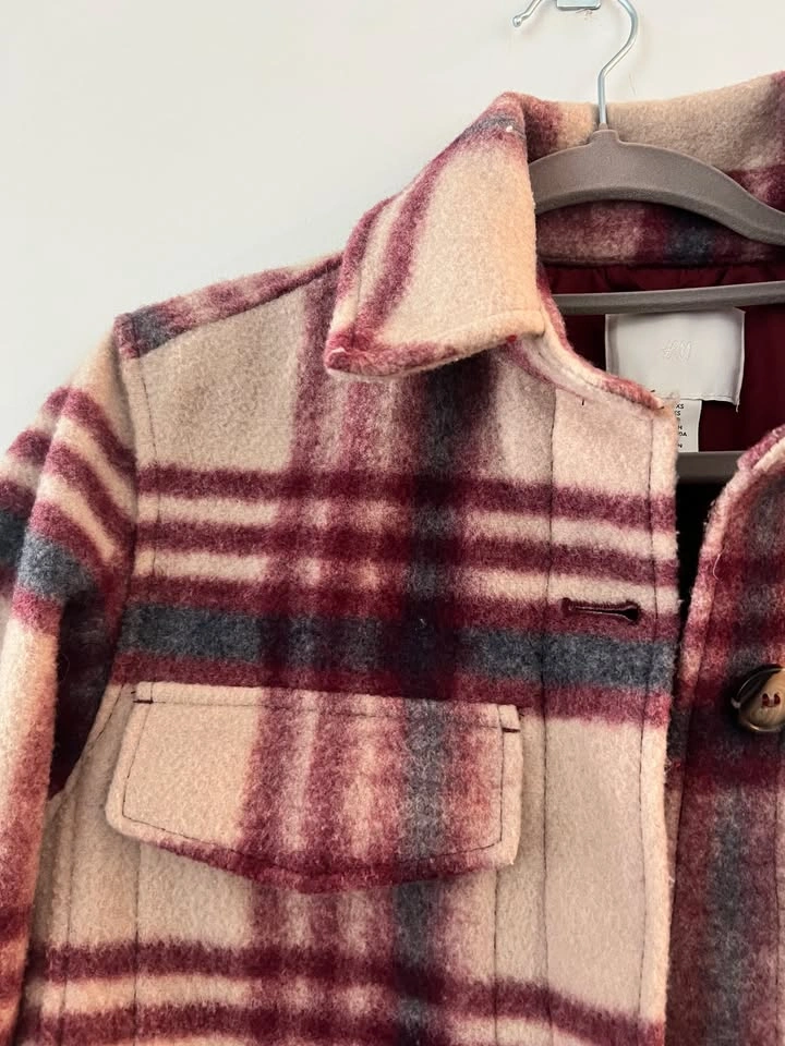Plaid Oversized Shacket/Coat - photo 4