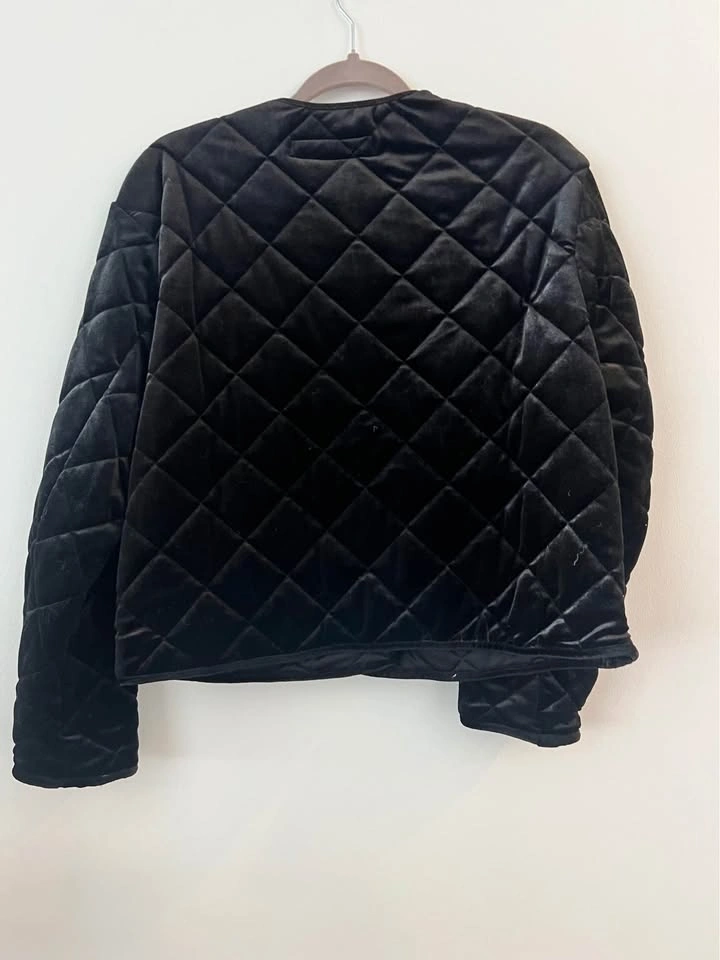Zara Quilted Velvet Jacket - photo 5