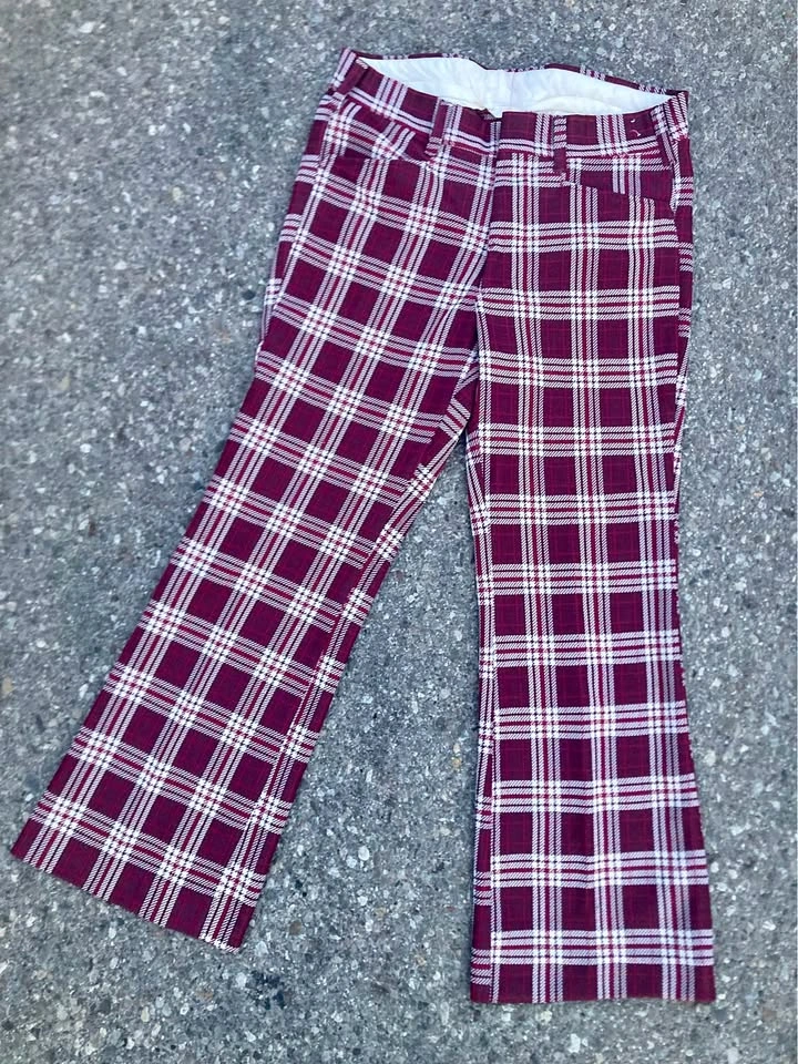 VINTAGE 1970s Pariani 100% Polyester Pants 36x30