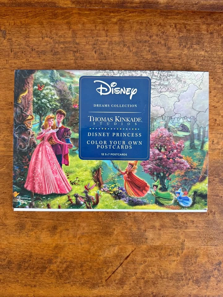 Disney Princess Color Your Own Postcards by Thomas Kinkade