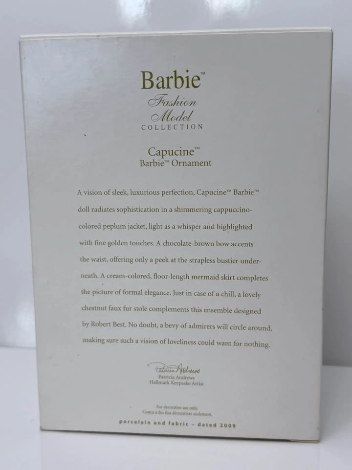2009 Hallmark Keepsake Barbie Capucine Ornament - photo 3