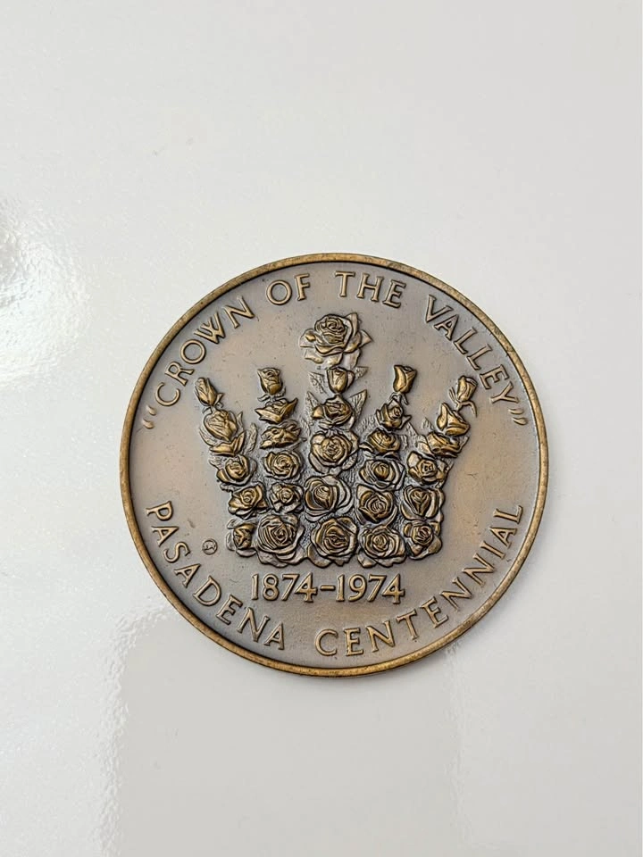 1974 Pasadena Centennial Medal – Rose Bowl Stadium Commemorative - photo 2