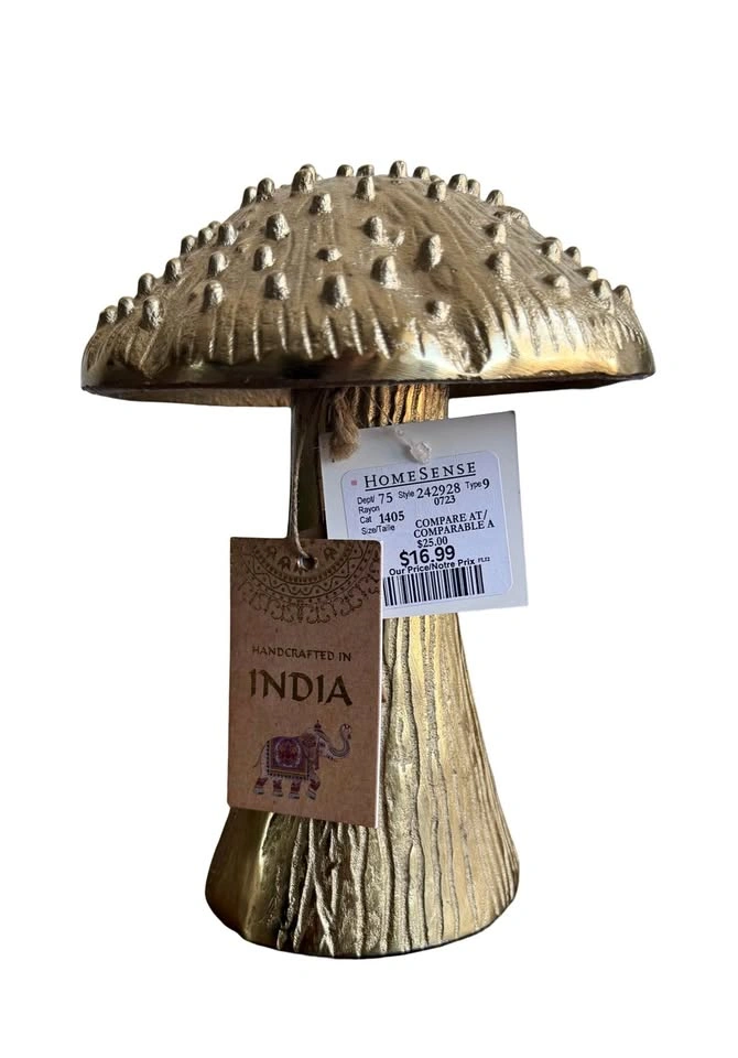 New Gold Mushroom Decor from HomeSense