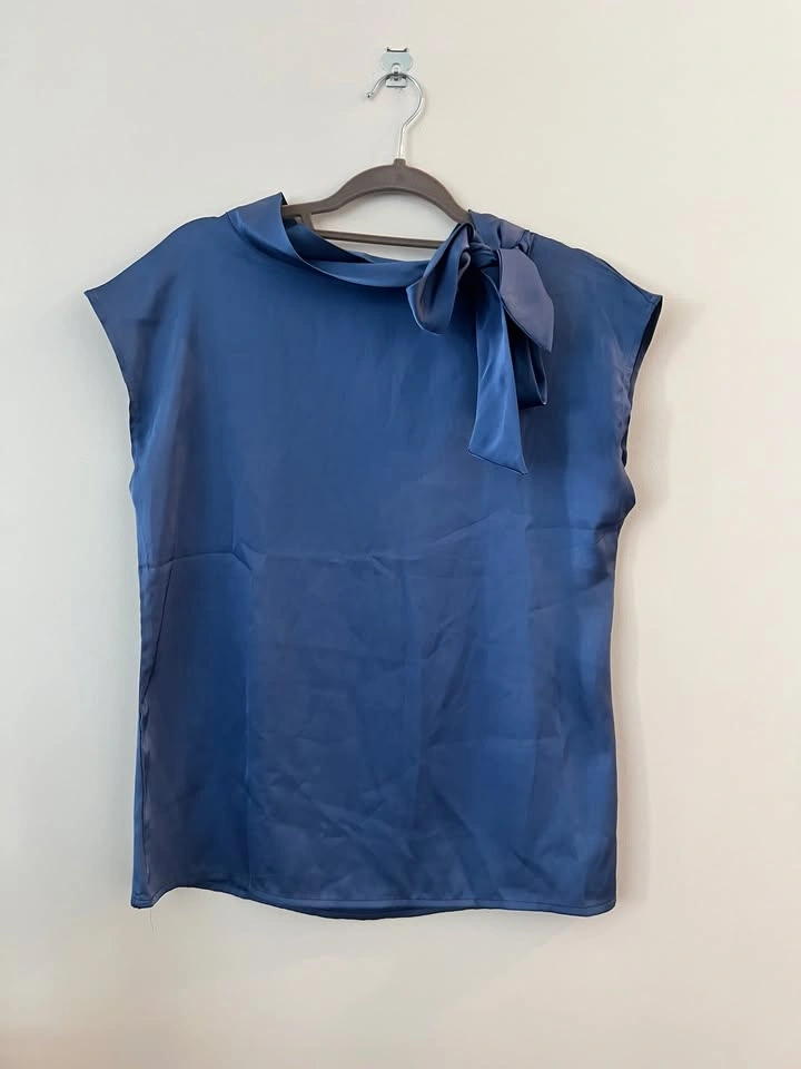 Blue Satin Top - photo 2