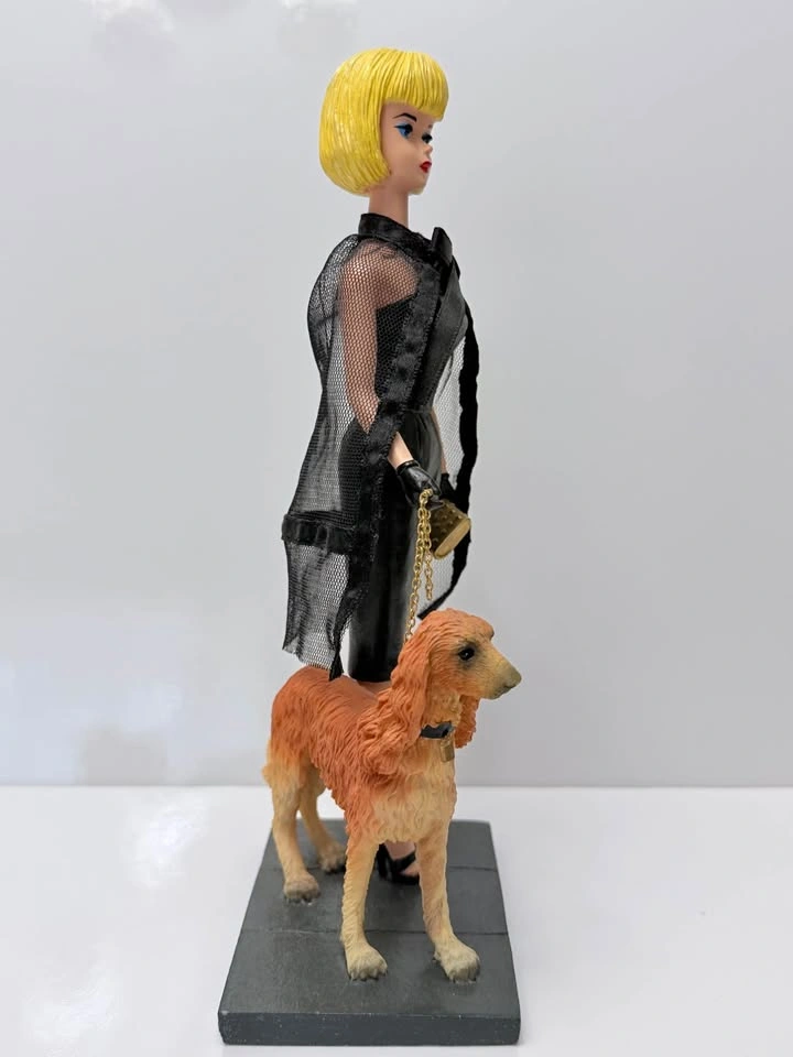 Vintage Barbie Ceramic Figurine 1964 Black Magic Dress Fred Tang - photo 5