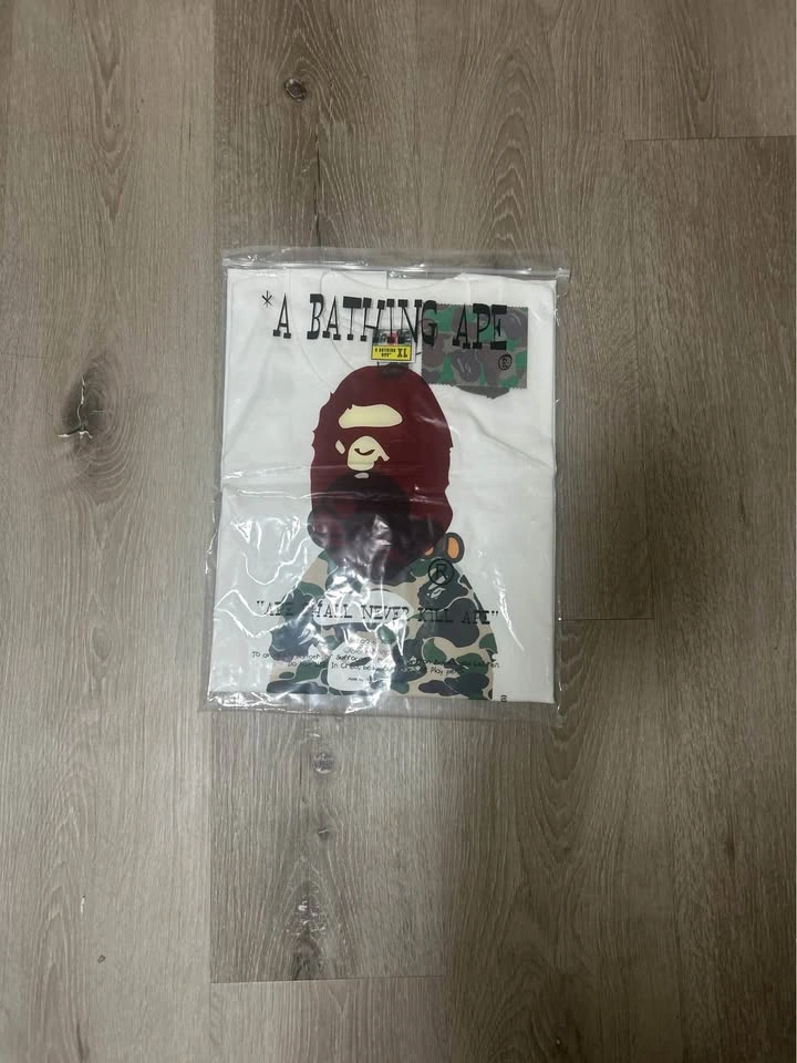 BAPE White Camo Ape Head Tee XL - photo 2