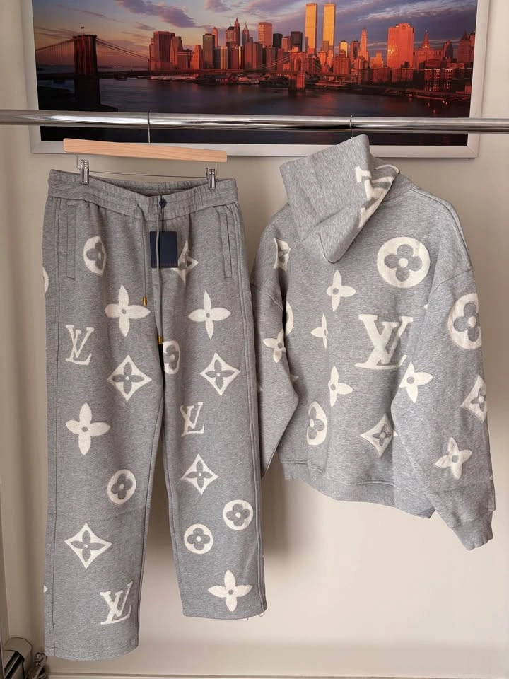 Grey and Black Louis V Hoodies/Joggers - photo 2