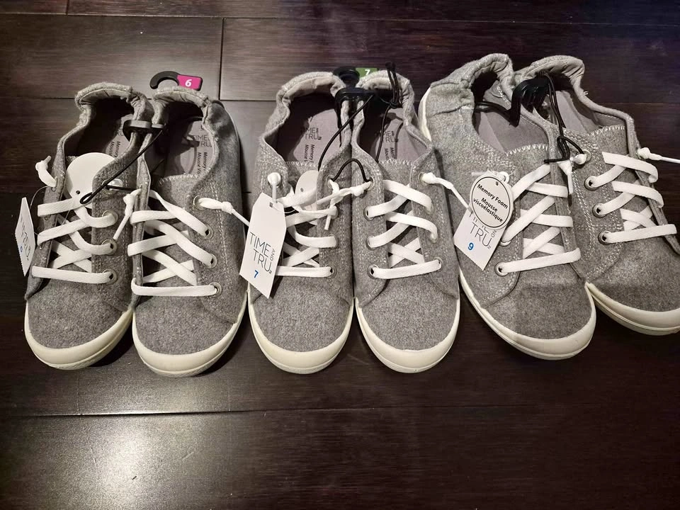 Brand New Grey Sneakers - Women's Sizes 6 & 9