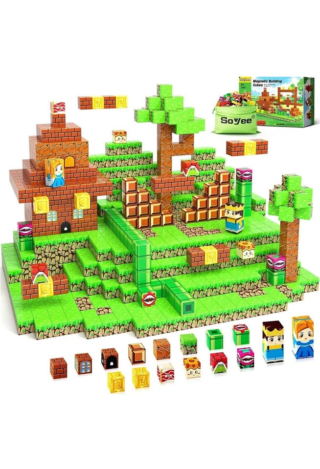 Soyee 108PC Mario Style Magnetic Building Blocks