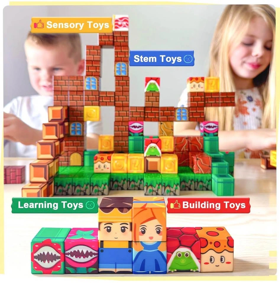 Soyee 108PC Mario Style Magnetic Building Blocks - photo 3