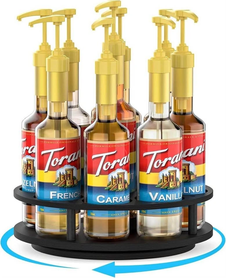 Rotating Coffee Syrup Rack