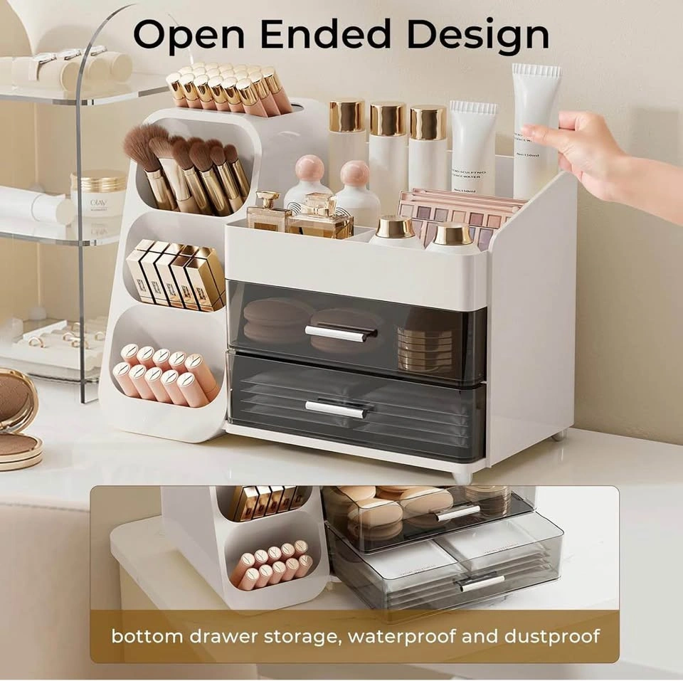 White Makeup Organizer with Drawers - photo 3