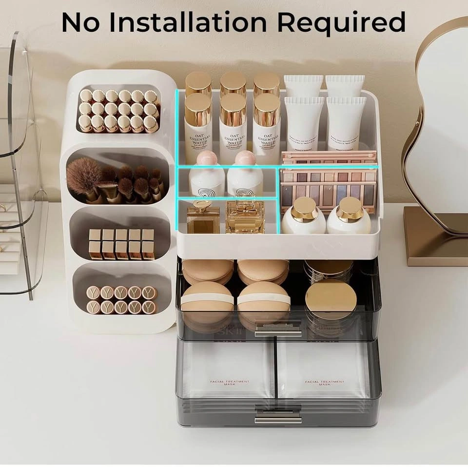 White Makeup Organizer with Drawers - photo 4