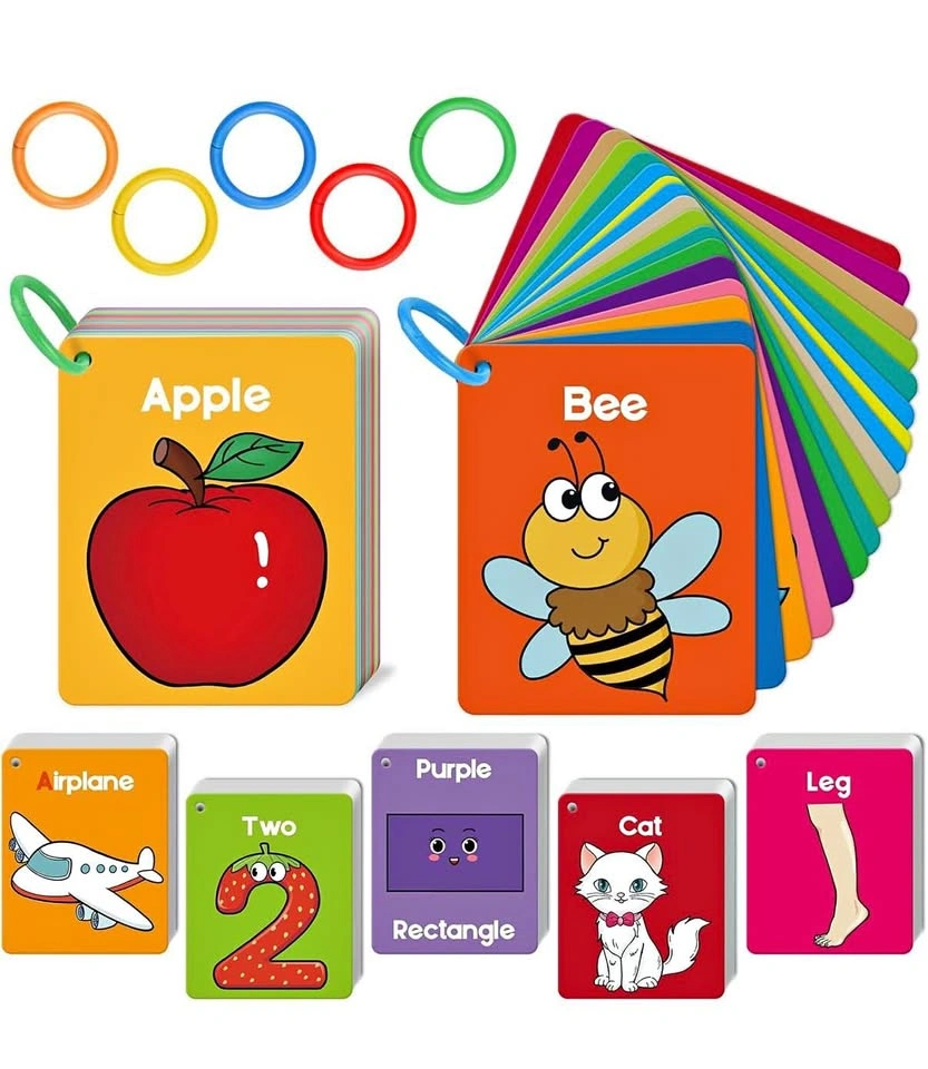 Kids Learning Flashcards Educational Alphabet Numbers Shapes