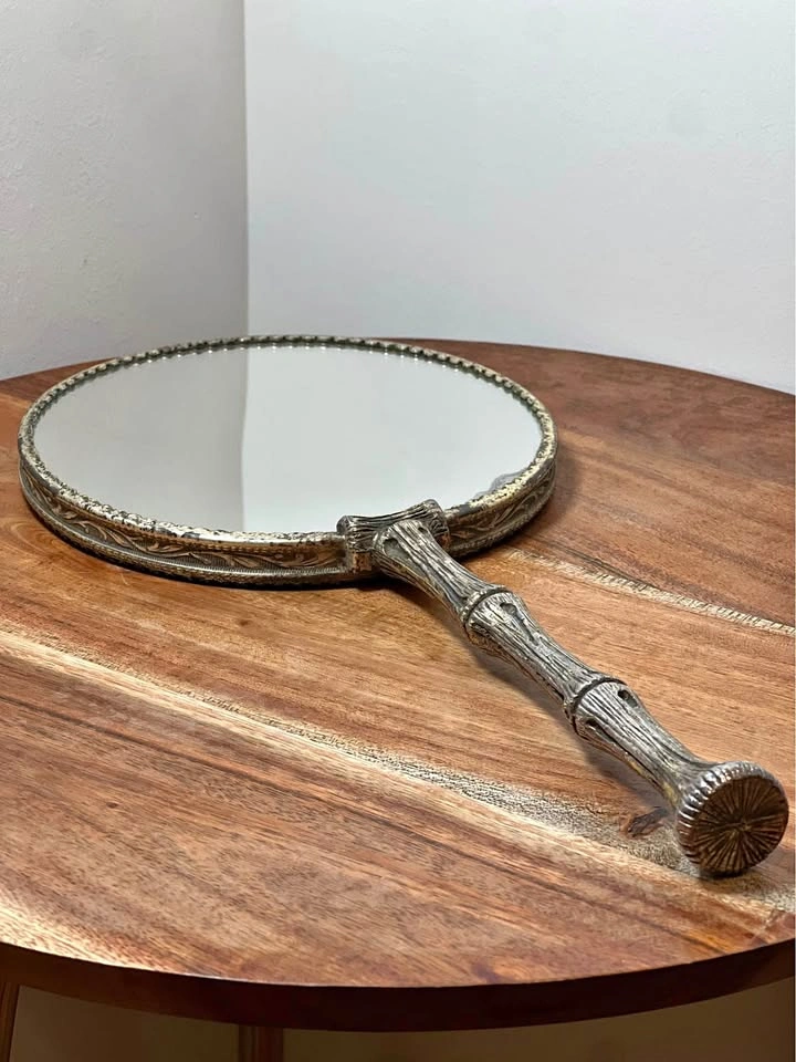 Hollywood Regency Vanity Mirror, Dual-Sided, Magnifying