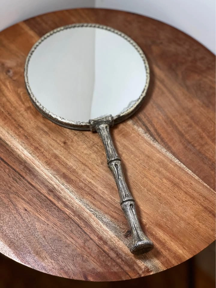 Hollywood Regency Vanity Mirror, Dual-Sided, Magnifying - photo 2