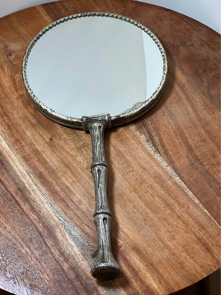 Hollywood Regency Vanity Mirror, Dual-Sided, Magnifying - photo 3
