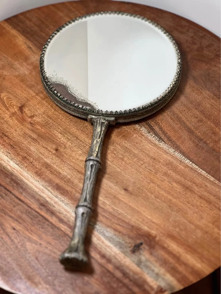 Hollywood Regency Vanity Mirror, Dual-Sided, Magnifying - photo 4