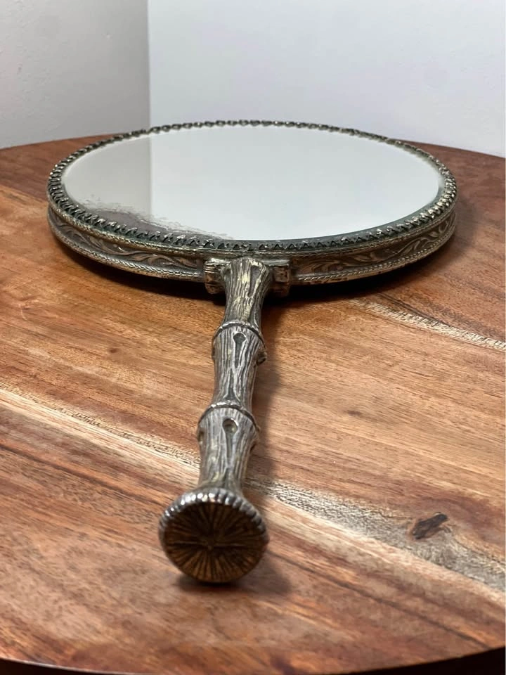 Hollywood Regency Vanity Mirror, Dual-Sided, Magnifying - photo 5