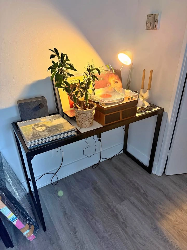 Modern Marble and Metal Console Table