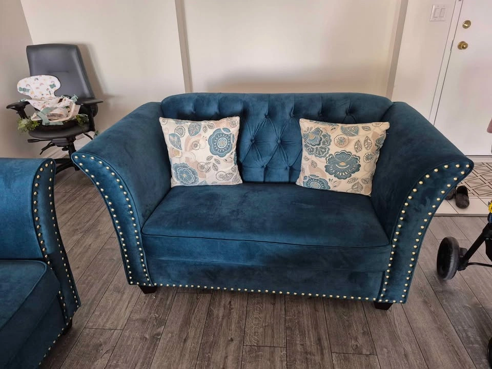 Peacock Blue Sofa Set - photo 2