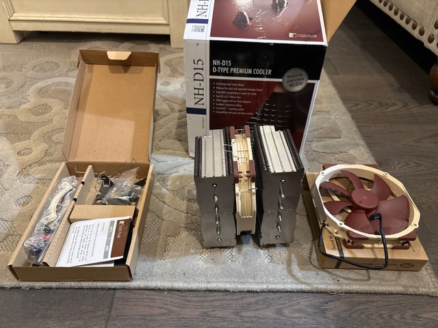 Noctua NH-D15 CPU Cooler w/ 2x NF-A15 PWM 140mm Fans