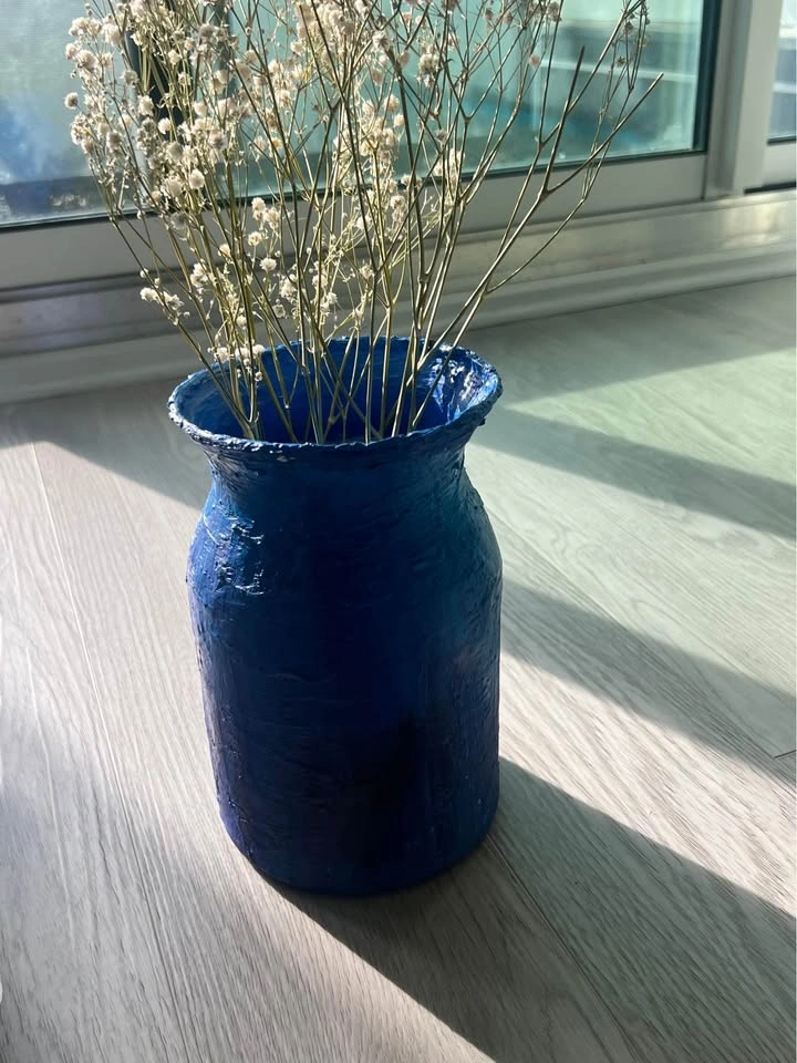 Painted glass vase - photo 2