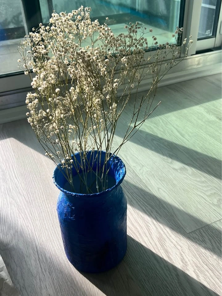 Painted glass vase - photo 4