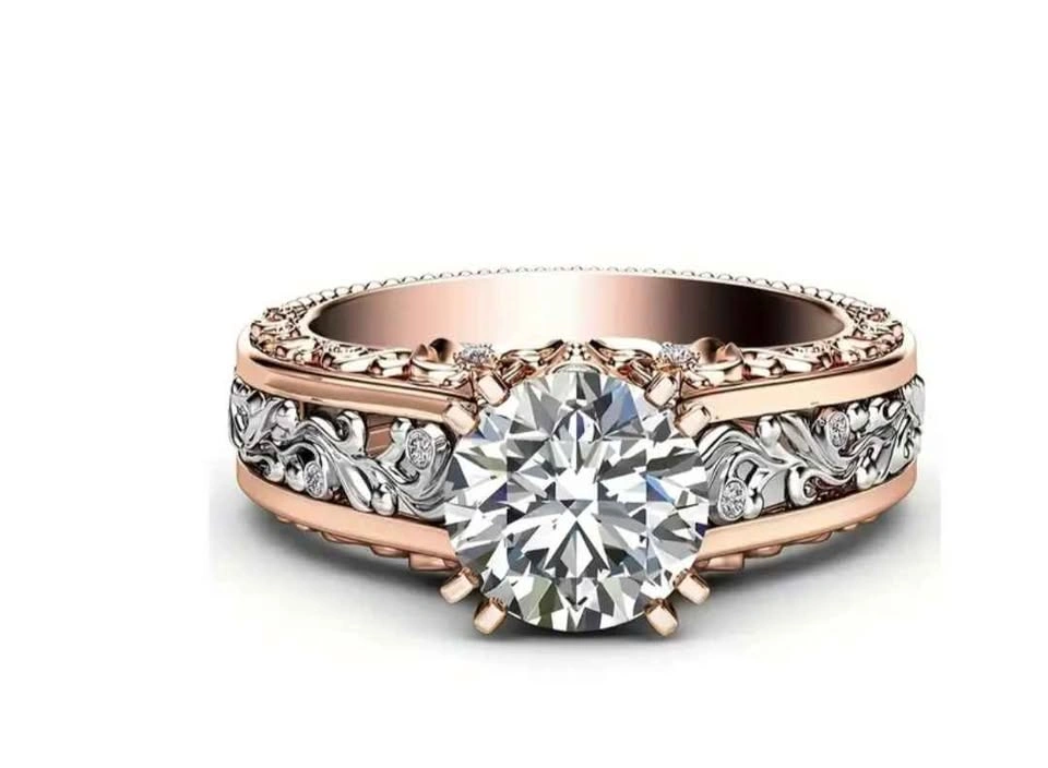 Set of 2 Exquisite Rose Rings - Unique Design - photo 3