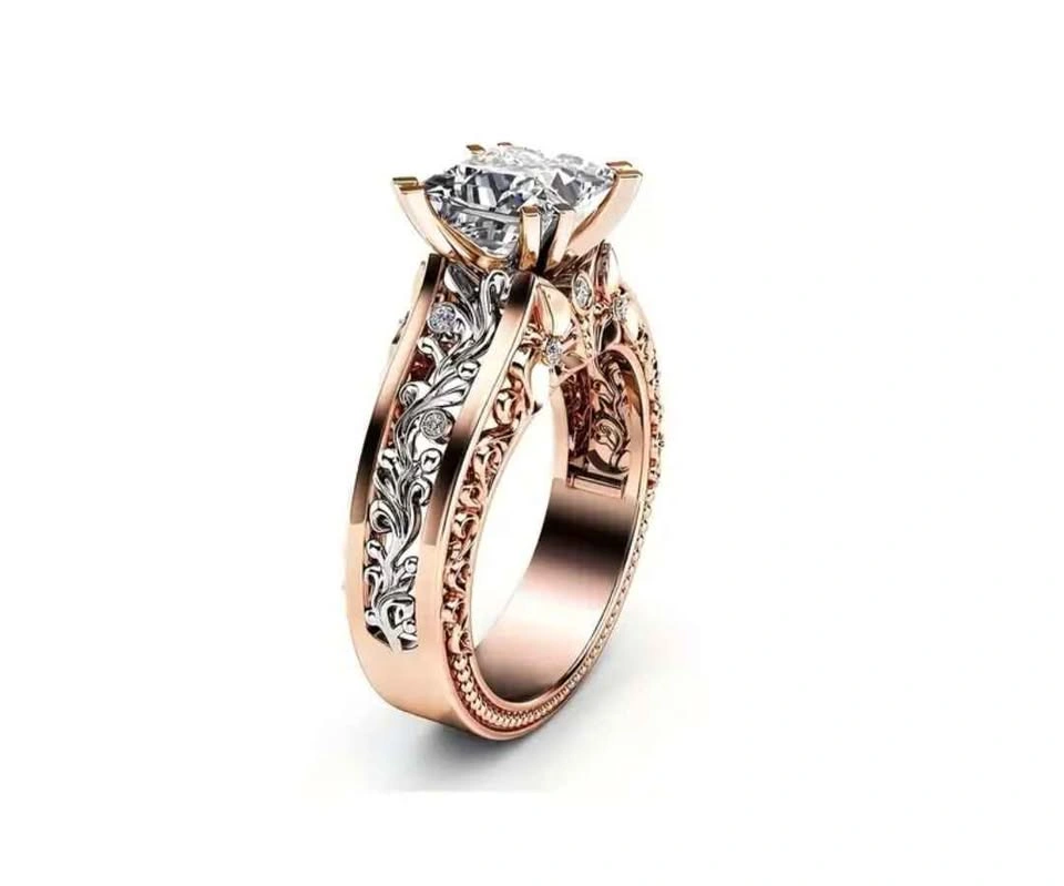 Set of 2 Exquisite Rose Rings - Unique Design - photo 4