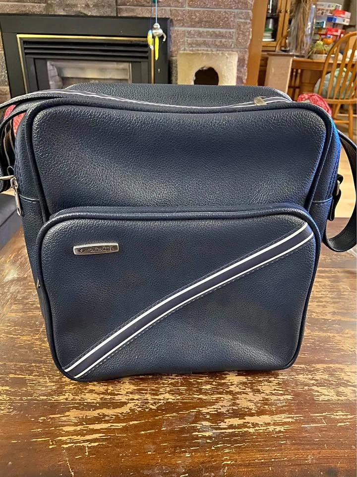 Vintage vinyl Samsonite carryon bag