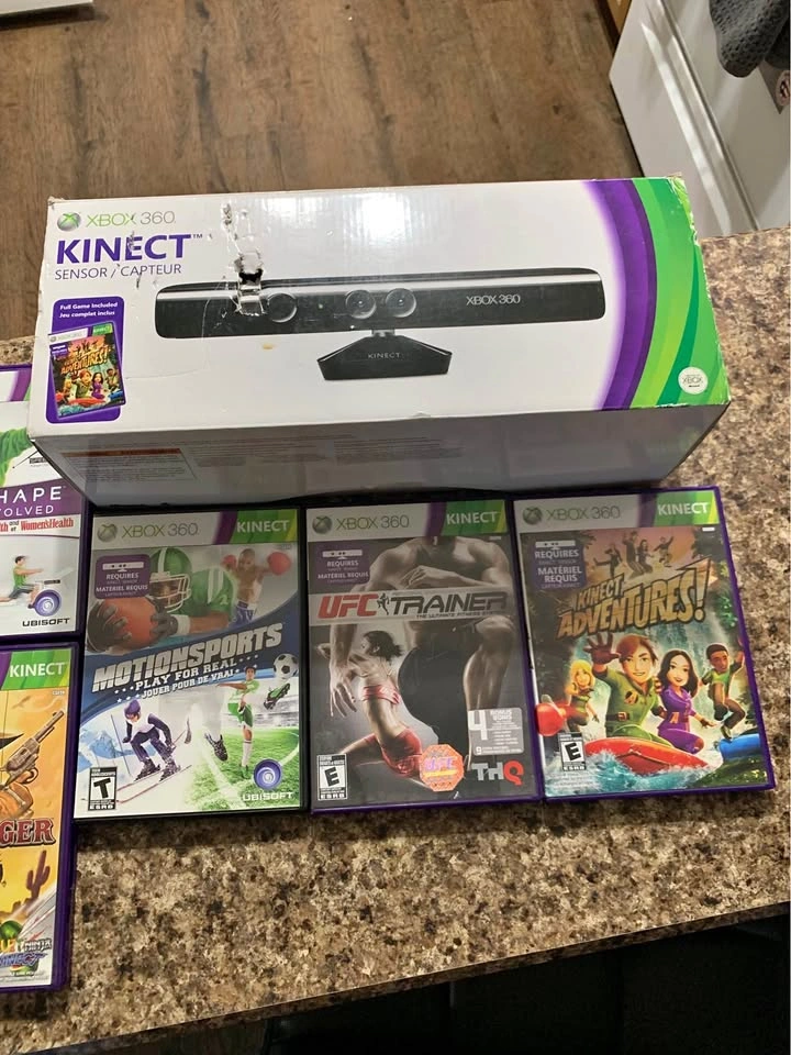 Xbox 360 Kinect Bundle with 7 Games