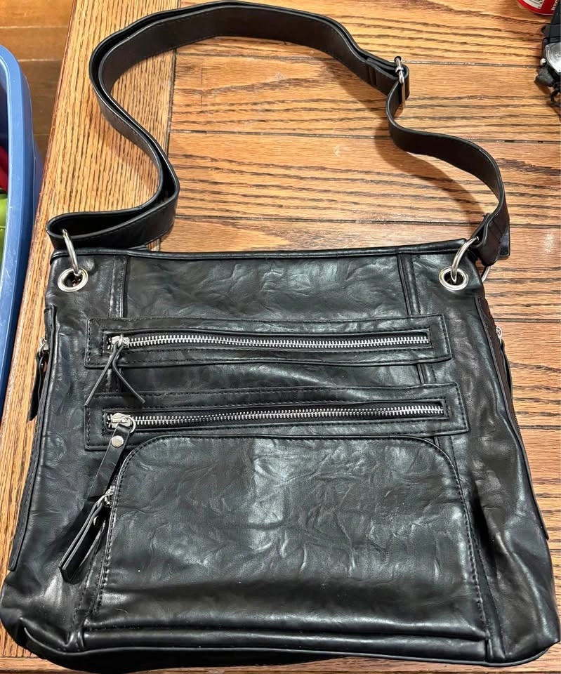 Great faux leather crossbody