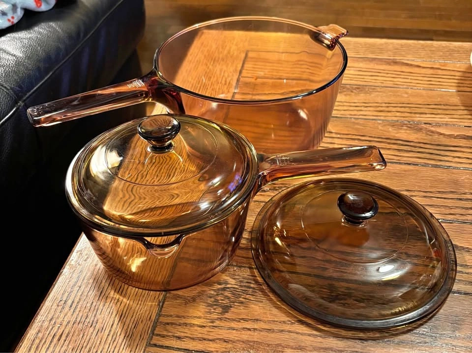 Amber Corningware Visions Cookware Set