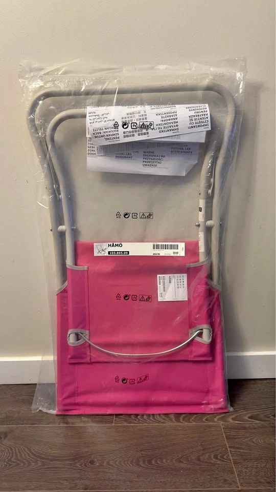Brand New IKEA HÄMÖ Folding Chair Pink