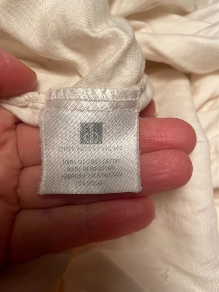 100% Cream Fitted Sheet - Queen Size - photo 2
