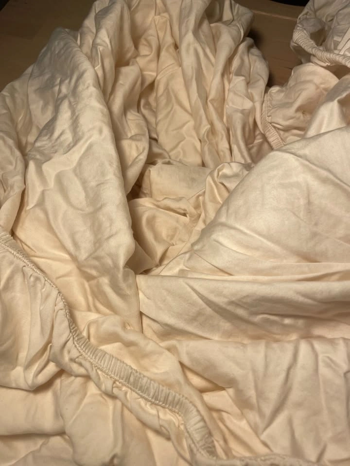 100% Cream Fitted Sheet - Queen Size - photo 5