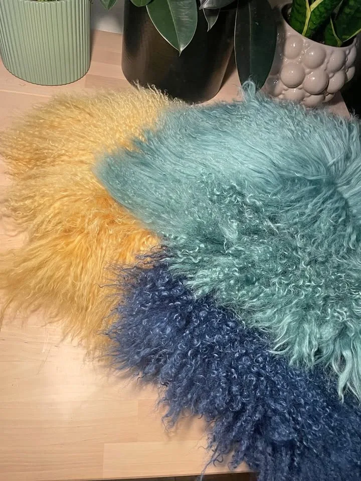 100% Real Mongolian Lamb Fur Pillowcase (40x60cm) - 3 pcs