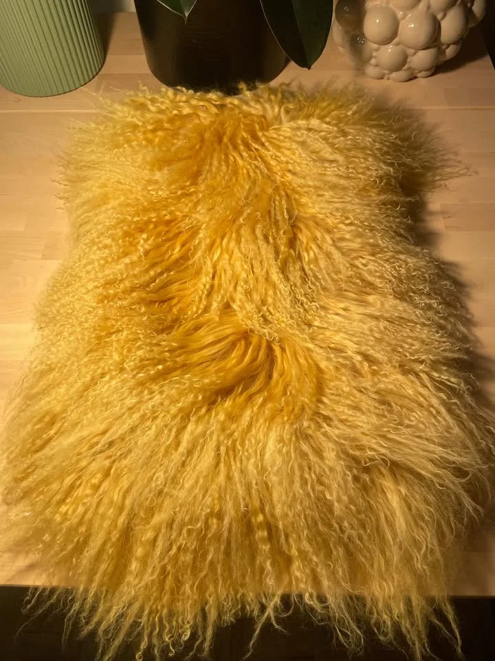 100% Real Mongolian Lamb Fur Pillowcase (40x60cm) - 3 pcs - photo 2